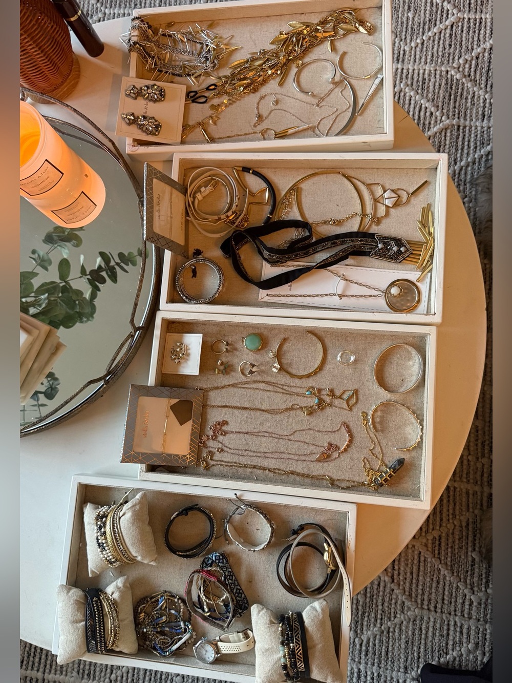 Stella & Dot Gold and Silver Mixed Jewelry Collection